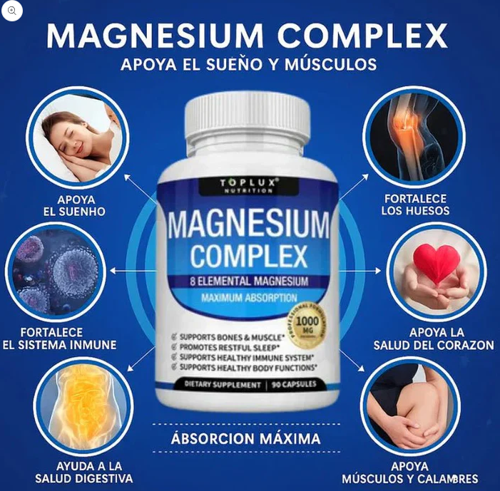 Magnesio Complejo 1000 mg – Premium para tu cuerpo