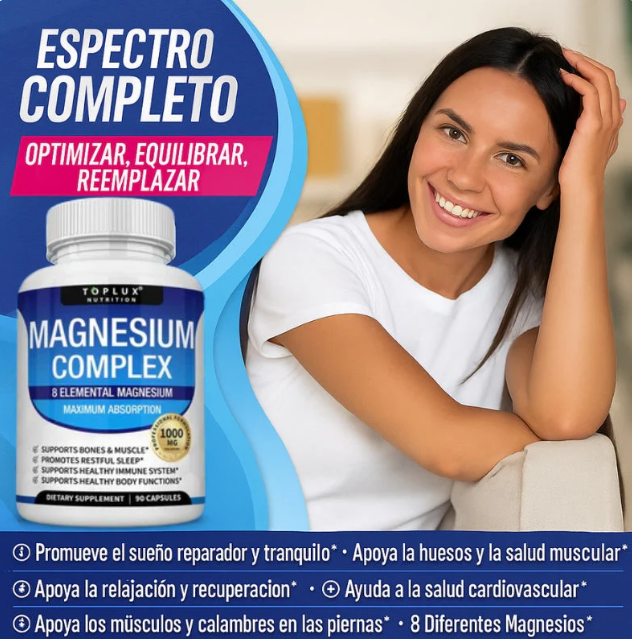 Magnesio Complejo 1000 mg – Premium para tu cuerpo